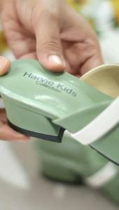 Sandal Pesta Anak Perempuan Hak Tahu Model Bapau Ujung Tertutup