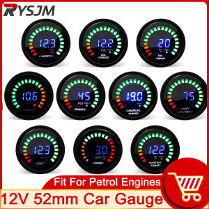 AD 52MM Water Temperature Meter 20 LED Digital Display Boost Gauge Oil Pressure Oil Temp Voltmeter AFR EGT Tachometer Car Gauge