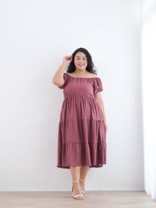 Zania Dress Dress Wanita Jumbo Oversize Bigsize