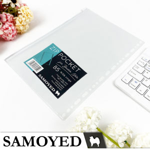 Kantong / Zip / Zipper / Ziplock Pocket / Bag for Binder Note / Loose Leaf B5 Samoyed ZPBN-51
