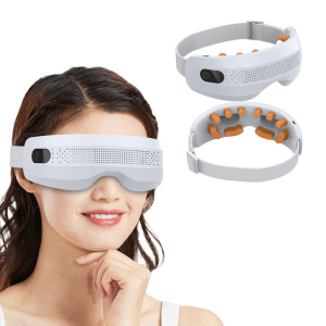 Gentle Visible Eye Acupressure Massager with 3 Mode Rechargeable Eye Care Device with Vibration Bluetooth for Refresh Eye