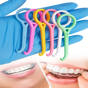 6pcs Dental Removal Tool Plastic Hook Nice Orthodontic Aligner Remove Invisible Removable Braces Clear Aligner Oral Care Tools