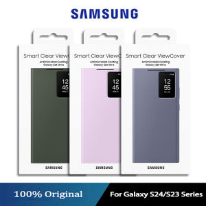 Original Samsung S24 S23 Ultra Smart View Wallet Flip Leather Case Mobile Phone Case For Samsung Galaxy S24/S24+/S24 Ultra S23/S23+/S23 Ultra