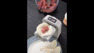 Full-automatic Dumpling Maker Electric Dumpling Machine Double Head Kitchen Household Dumpling Skin Machine Integrated Small Dumpling Press