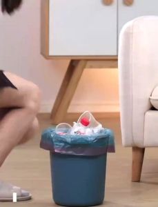 Ecoplanet COD#5Rolls Drawstring Small Trash Bags4 Gallon Thicken Drawstring Small Garbage Bags for KitchenBathroomBedroomHomeOffice Trash Cans，60 Counts (Pink)