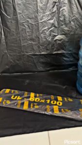 PLASTIK SAMPAH/TRASH BAG/KANTONG PLASTIK SAMPAH HITAM TEBAL/KANTONG PLASTIK SAMPAH JUMBO FAIRY UK 90X120 DAN 60X100 565 GRAM DAN LEO UK 90X120 465 GRAM TERMURAH