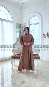Syifa Dress by Nanavi New Series Gamis Wanita Best Seller Bahan Cey Airflow