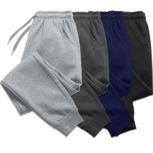 Mens Casual Fleece Sweatpants Long Jogging Pants Soft and Comfortable Sweatpants Autumn and Winter 5 Colors S-3XL