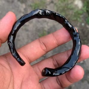 Gelang Akar Bahar Hitam Berserat Model C Size Kantoran
