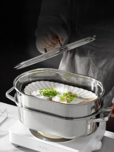 onlycook | Home Use 304 Stainless Steel Fish Steamer Baskets