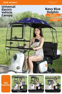 WANSLO | Extendable Collapsible Quick-detachable Rain and Sun Protection Cover