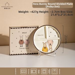 MODERN SWEETHOME | Child Specific Weight Loss Ceramic Compartmental Plate