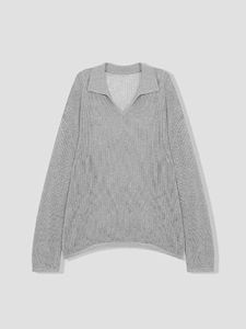 Shalldoer | Áo len dệt kim cổ chữ V hở lưng chống nắng phong cách Hàn Quốc cao cấp dành cho nữ mùa hè 2025 Áo khoác đa năng thường ngày