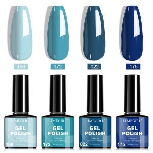 Bộ Sơn Gel Móng Tay LIMEGIRL 4 Món/bộ Màu Đỏ Nâu Bán Vĩnh Cửu Sử Dụng Đèn UV/LED Tẩy Được Dành Cho Chuyên Nghiệp & Sử Dụng Tại Nhà