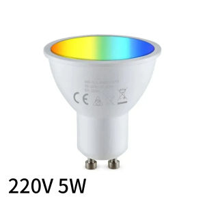 Tuya Smart WiFi LED Bulb Light GU10 220V 5W 7W 9W RGBCW LED Spotlight Smart Life App Control Works with Alexa Google Home