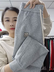 Grey Casual Pants Womens Loose Slim Fit High Waist Harlan Pants Versatile Sports Pants Autumn New Arrival Fashion Elements