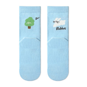 Cartoon Cute Sport Personalized Minority Ins Trendy Socks Outwear Girls Spring Summer Autumn Mid-Calf Socks Cotton Sock Japanese Style