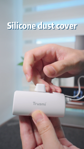 𝐓𝐫𝐮𝐬𝐦𝐢 Powerbank 5000 mAh + Kickstand Holder with Cable Type C + Lightning | Pengisi Daya Power Bank