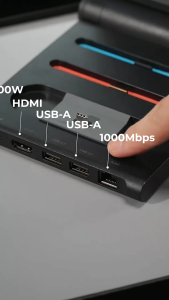 JSAUX Nintendo Switch 2 Dock 6-in-1 Gaming Docking Station with 4K 60Hz HDMI JoyCon 2 Charging Gigabit Ethernet 100W PD