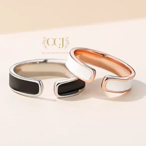 Cincin Couple Silver Adjustable S34 | Pasangan | Nikah | Lamaran | Hadiah | Tunangan 925 Perak | Aksesoris Pria Wanita