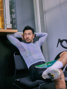 SOUKE Spring Summer Long Sleeve Cycling Clothing Road Bike Sunscreen Breathable Quick Dry Cycling Top Mens Professional Riding Suit