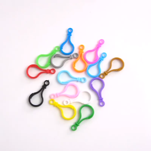 40PCS Plastic Doll Keychain Bulb Chain Hook Color Candy Diy Jewelry Accessories Keychain Accessories Acrylic Hook Buckle