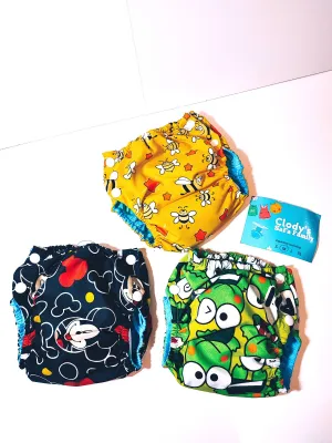 Clodi Popok Kain Bayi Cuci Ulang ( celana + Insert)