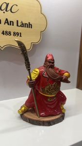 Quan công trấn yểm - Tượng gốm phong thuỷ Hộp Đựng Gốm Sứ Phong Thuỷ Đế Âm Dương Gốm - Lazada