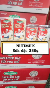 (NGON MÊ LY - BAO BÌ MỚI) Combo 03 Hộp Creamer Đặc Sữa Pha Chế Có Đường NutiMilk ( xanh lá - Trắng đỏ ) Hộp 380g - NUTIFOOD - YOOSOO
