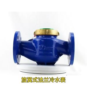 DN50 Water Meter Heavy Duty Cast Iron body 50mm 2" diameter Dry dial Flange end connection Flange type with Flanges bolts nuts and gasket brand new (Household Multi-Jet Dry type) sub meter register in cubic meter heavy duty