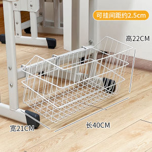 Iron Art Desk underneath Storage Basket School Supplies Organizer for High School And Junior High Students Classroom Use