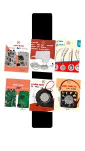 Quạt Cánh To 24V(4 x 4cm) Phụ Kiện Máy Xông Tinh Dầu Quạt Gió Quạt Làm Mát Và Thổi Khói - Rô Organic