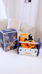 🚀Malaysia Delivery🚀Tool Box Set Toys for Boys Kids Toolbox Engineer Toy Electric Drill Hammer Mainan Tukang Budak lelaki