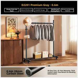 MINGZHI | Heavy Duty Indoor Balcony Clothing Hanger