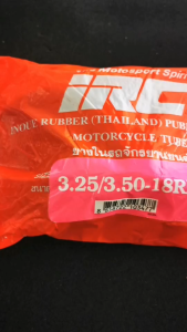 ยางในรถ IRC SIZE:3.25/3.50-18RP สินค้าผลิตจากโรงงานที่ผ่านการรับรองคุณภาพ มาตรฐาน ISO 9001