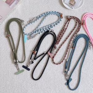 Universal 2 in 1 Crossbody Phone Lanyard Adjustable Shoulder Neck Strap Anti-Lost Sling For DJI Pocket Action Camera Accessories
