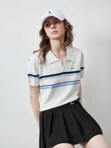 Toyouth | Half-Zip Polo Neck High Smart College Style Knitted Shirt
