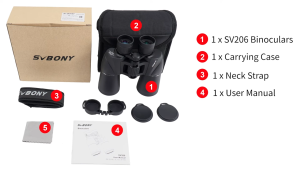 【Giảm giá】Ống nhòm SVBONY SV206 10x50 dành cho người lớn ngoài trời quan sát từ xa BAK4 FMC kích thước đầy đủ chống nước có dây đeo cổ Ống nhòm zoom tầm xa chính hãng để ngắm sao và hành tinh trong buổi hòa nhạc