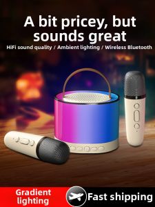 Wireless Bluetooth Integrated Microphone Speaker Set for Mobile Phone Home K-Song Childrens Small Family KTV Kit 1307