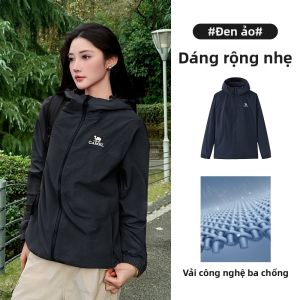 CAMEL | Áo Khoác Có Mũ Chống Gió Chống Nước