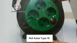 Roll Kabel Type 10 Bahan Kuningan Indikator Nyala Lampu - Colokan Kabel 6 Meter