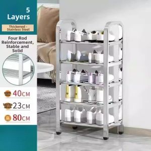 JIAXU | Extra Thick & Heavy-duty Stainless Steel Shoe Rack 304 Stainless Steel