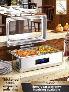 Electric Heated Food Warmer Hydraulic Visual