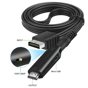 HDTV Cable for PS1 PS2 with HDMI Game Player Cable for Sony Playstation 720p 1080p PAL NTSC Audio Video Extension Converter Cord