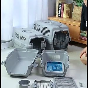 Mani Pet Air Travel Carrier with Step Layer Medium (M) / Cat Dog Carrier Cage