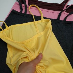 [004] READY STOCK Malaysia Women Streatchable Single elastic with padding camisole spaghetti/WHOLESALE AVAILABLE