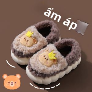 Cute Autumn Winter Parent-Child Cotton Slippers