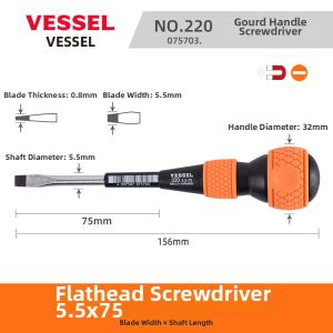 VESSEL | Industrial Grade Hard Cross and Slotted Screwdriver