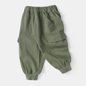 Boys Casual Cotton Workwear Long Pants Spring Autumn New Style Childrens Clothing Baby Trendy Leisure Trousers