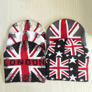 Warm Casual Fashion Personal Beanies Rap Versatile Outdoor Street European Style Jacquard Union Jack Men Women Knitted Hats